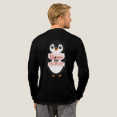 Warm van nature: Schattige pinguïn met speelse tek Tri-Blend Shirt (Achterkant)