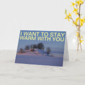 warm verblijf kaart (Gele Bloem)