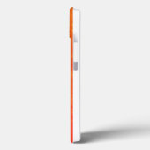 Warm verweerd Sinaasappel rode strepen Monogram Case-Mate iPhone Case (Achterkant / Links)