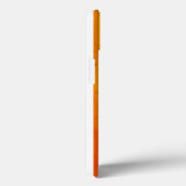 Warm Verweerde Oranje Rode Strepen Monogram Case-Mate iPhone Case (Achterkant / Rechts)