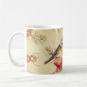 Warm Vintage Bird Pine Holiday Illustration  Koffiemok (Links)