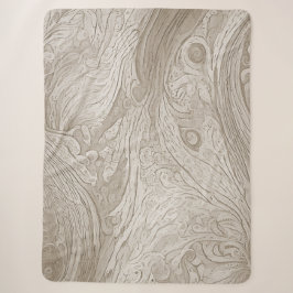 Warm vintage oude hout geïnspireerde deken