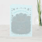 Warm & vrolijk Gezellig Woodland Fox Get Well Soon Kaart (Achterkant)