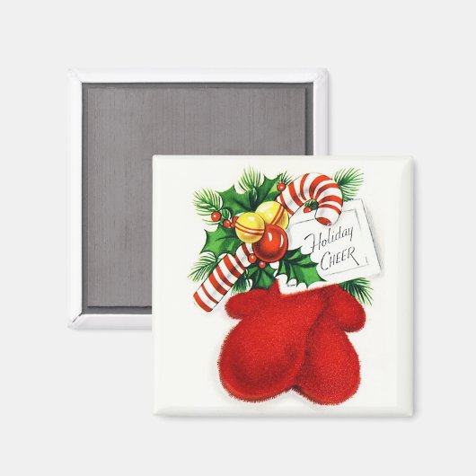 Warm wanten & vakantie Cheer  Magnet (Voorkant / Achterkant)