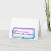 Warm wast in uw Wenskaart voor chirurgische ingrep Kaart (Achterkant)