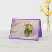 Warm wast in uw Wenskaart voor chirurgische ingrep Kaart (Gele Bloem)