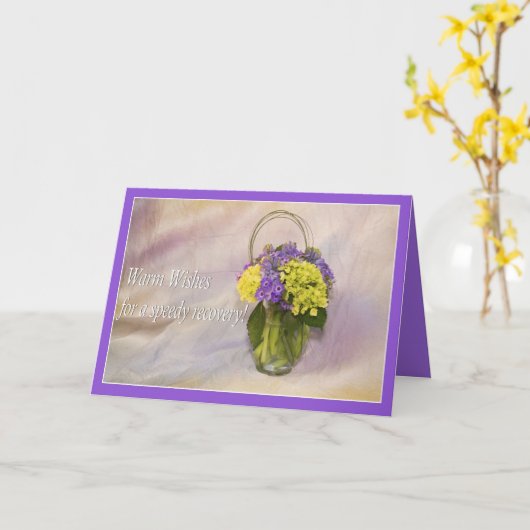 Warm wast in uw Wenskaart voor chirurgische ingrep Kaart (Gele Bloem)