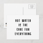 Warm water is de remedie voor alles briefkaart (Voorkant / Achterkant)