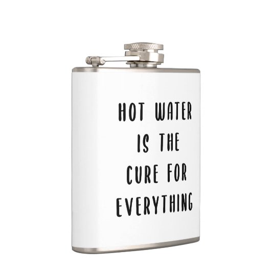 Warm water is de remedie voor alles heupfles (Rechts)