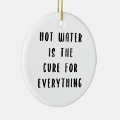 Warm water is de remedie voor alles keramisch ornament (Rechts)