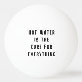 Warm water is de remedie voor alles pingpongbal (Achterkant)