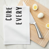 Warm water is de remedie voor alles theedoek (Quarter Fold)