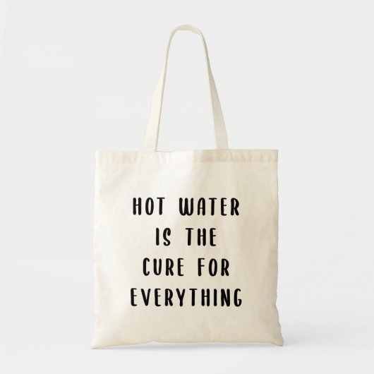 Warm water is de remedie voor alles tote bag (Voorkant)
