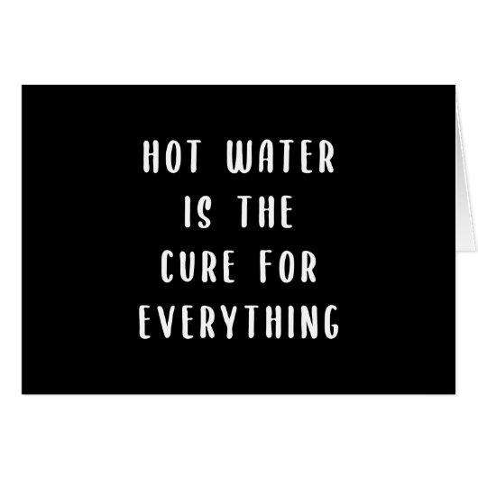 Warm water is de remedie voor alles wat Kaart is (Voorkant Horizontaal)