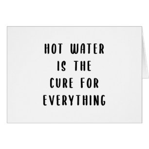 Warm water is de remedie voor alles wat Kaart is