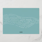 Warm Wave | 3 Foto-collage Folie Feestdagenkaart (Achterkant)