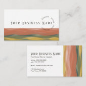 Warm Waves Visitekaartje3 Visitekaartje (Voorkant / Achterkant)