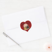 Warm, wazig gevoel! Hart Ronde Sticker (Envelop)