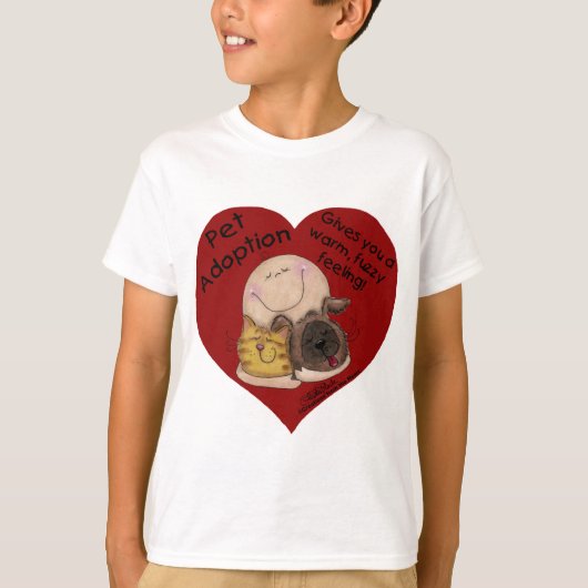 Warm, wazig gevoel! Hart T-shirt (Voorkant)