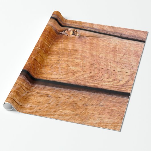 Warm Weatherboard Barn Siding Cadeaupapier (Uitgerold)