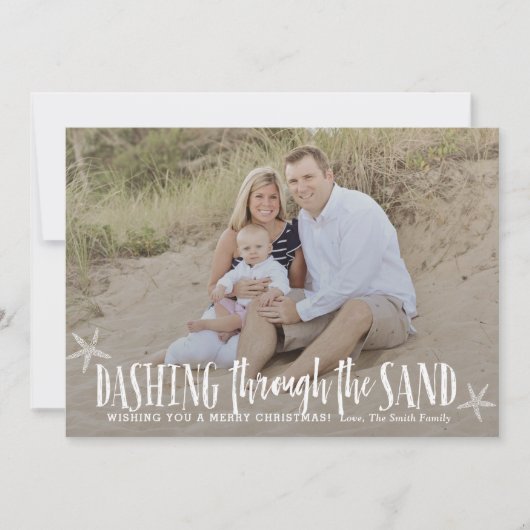 Warm Weer Kerst Kaart Vakantie Kaart (Voorkant)