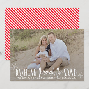 Warm Weer Kerst Kaart Vakantie Kaart