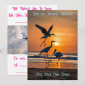 Warm Welcome Invitation Card – Elegant Custom Kaart (Voorkant / Achterkant)