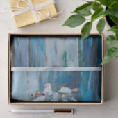 Warm welkom, winter krans en vogel tissuepapier (Geschenk)