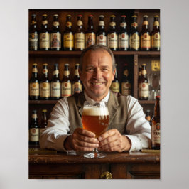 Warm Welkomsposter van Belgische Abdijherberg Poster