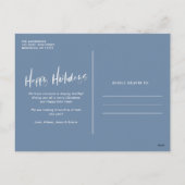 Warm Wens Familie Kust Strand Foto Feestdagenkaart (Achterkant)