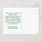 Warm Wens Schattigee Kerstman Cactus Feestdagenkaart (Achterkant)