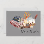 Warm wensen aanpasbaar briefkaart (Voorkant / Achterkant)