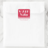 Warm Wensen Gepersonaliseerde vakantie Stickers /  (Tas)