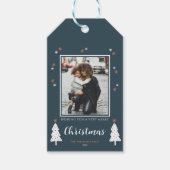 Warm Wensen Groen Kerstcadeau label Cadeaulabel (Voorkant)