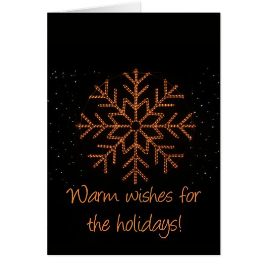 Warm wensen voor de feestdagen (Voorkant)