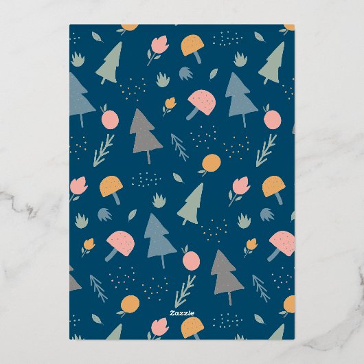 Warm wil 3 Foto Collage Folie Feestdagenkaart (Achterkant)