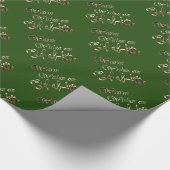 Warm wil Eid al-Fitr Green Gold Typografie Cadeaupapier (Hoek)