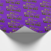 Warm wil Eid al-Fitr Paarse Gold Typografie Cadeaupapier (Hoek)