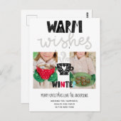 Warm wil kerstmis met Scandinavian Doodles Briefkaart (Voorkant / Achterkant)