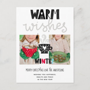 Warm wil kerstmis met Scandinavian Doodles Briefkaart