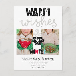 Warm wil kerstmis met Scandinavian Doodles Briefkaart