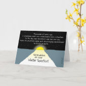 Warm wil op je winterplein! Kaart (Gele Bloem)