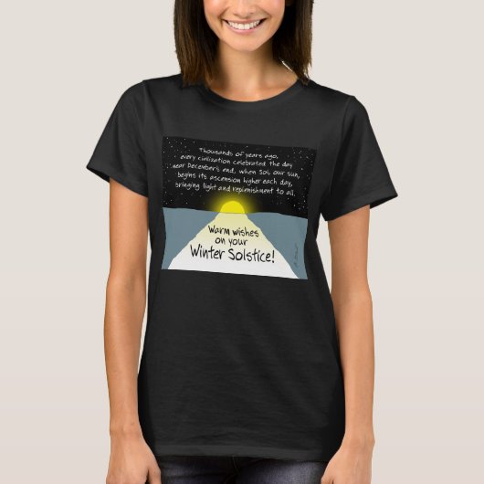 Warm wil op je winterplein! - T-shirt (Voorkant)