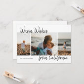 Warm wil van locatie multi-foto collage Kaart (Voorkant / Achterkant in situ)