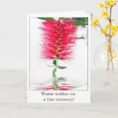 Warm wint op een Fast Recovery Flower Kaart (Gele Bloem)