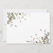 Warm Winter Berry Botanicals 4 Foto Holiday Kaart (Achterkant)