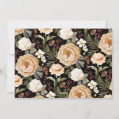 Warm Winter Bloemen Foto Feestdagenkaart (Achterkant)