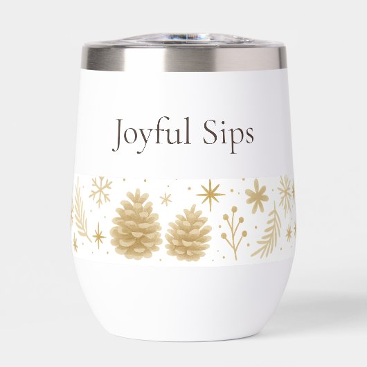 Warm Winter Cheer Water Bottle (Voorkant)