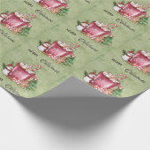 Warm Winter Cup Merry Prettige feestdagen kerst Cadeaupapier (Hoek)