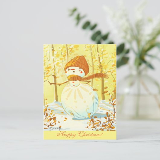 Warm Winter Feestdagenkaart (Staand voorkant)